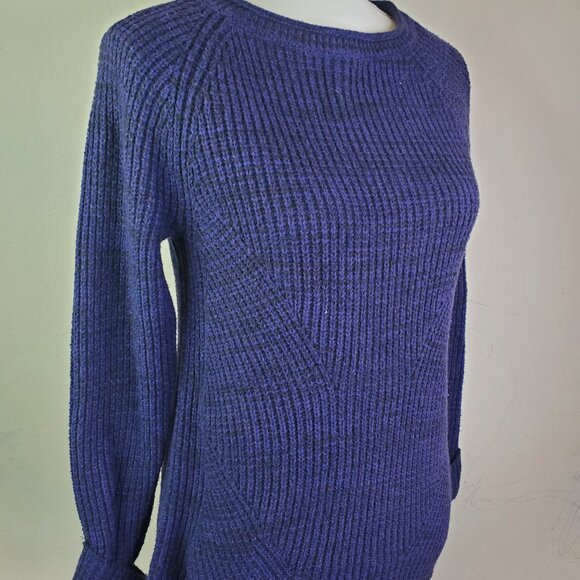 Style & Co Womens Purple Knit Crew Sweater PM - Picture 1 of 10